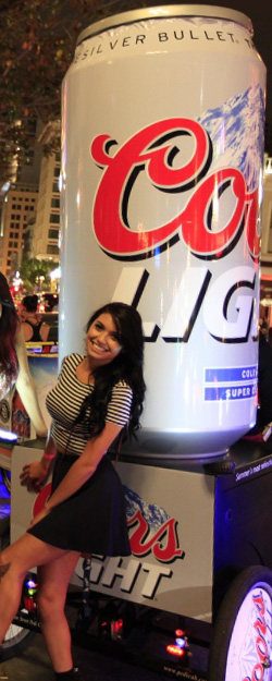 Coors Light Bottle Bike Promotion